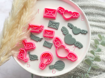 Valentines Heart Love Shape Collection Polymer Clay Cutter | Fondant Cutter | Cookie Cutter